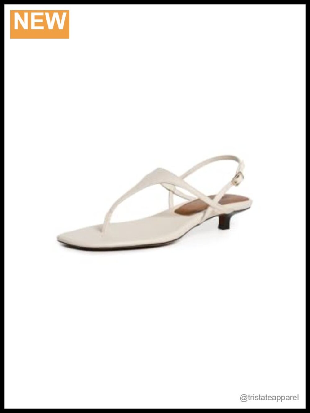 Madewell Chiara Kitten Heel Slingback Sandals Leather Open Toe